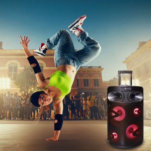 Głośnik Manta Głośnik Karaoke bluetooth Power Audio z mikrofonem FOBOS 6