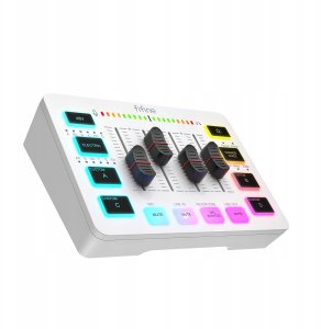 Fifine Mikser Sound Card SC3W biały USB z RGB XLR 2 - kanałowy 15