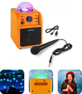 Głośnik Vonyx Głośnik bluetooth karaoke SBS50L BT efekt LED one size 2