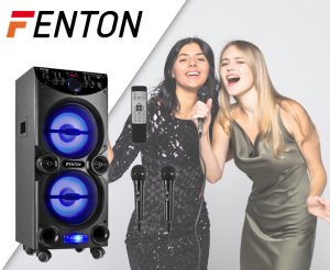 Kolumna Fenton Aktywna kolumna karaoke 2x 10" LED LIVE2104 one size 24
