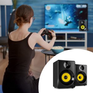 Głośniki komputerowe Vonyx Aktywne głośniki studyjne SMN40B 100W - czarne one size 20