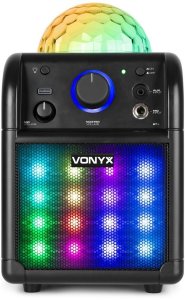 Głośnik bluetooth karaoke czarny z efektem LED SBS50B one size 7