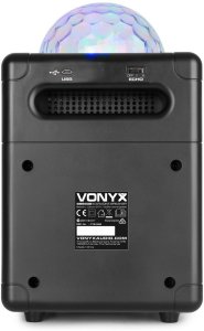 Głośnik bluetooth karaoke czarny z efektem LED SBS50B one size 10