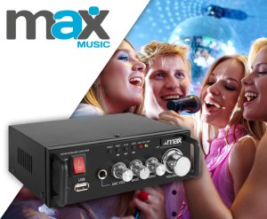 Wzmacniacz karaoke MAX AV340 z Bluetooth - 2x 50W one size 11