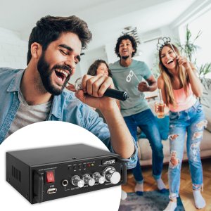 Wzmacniacz karaoke MAX AV340 z Bluetooth - 2x 50W one size 8