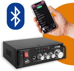 Wzmacniacz karaoke MAX AV340 z Bluetooth - 2x 50W one size 9