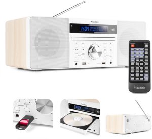 System muzyczny PRATO ALL-IN-ONE CD / DAB + biały one size 1