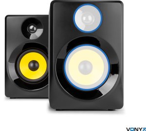 Głośniki komputerowe Vonyx SMN50B aktywne monitory studyjne głośniki 140W - Czarne one size 14
