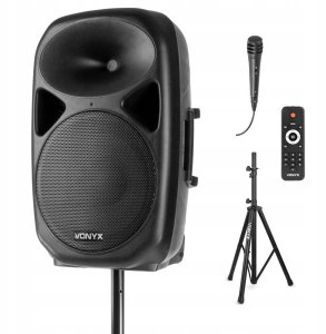 Kolumna aktywna 15'' BT MP3 SPS15A Vonyx+ statyw pilot mikrofon one size 1