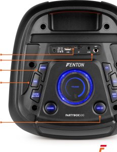 Głośnik Fenton Głośnik imprezowy BoomBox500 z diodą LED one size 24