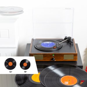 Gramofon Fenton Gramofon RP106W głośniki USB brązowy one size 19