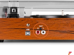 Gramofon Fenton Gramofon RP106W głośniki USB brązowy one size 8