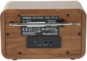 Radio Audizio Radio internetowe WIFI/DAB+/radio FM akumulator Vicenza brązowe one size 18