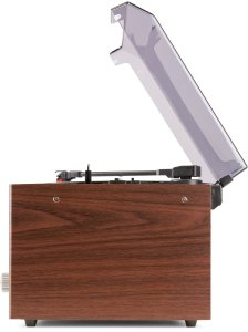 Gramofon retro Frisco Audizio z radiem DAB brązowy one size 16