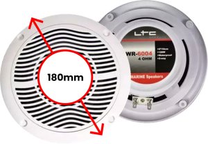 Głośniki sufitowe 2-drożne wodoodporne SWR6004 LTC one size 3