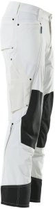 MASCOT Spodnie z kieszeniami na kolanach ADVANCED (kolor biel, rozmiar 82C56) 3