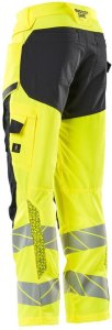 MASCOT Spodnie z kieszeniami na kolanach ACCELERATE SAFE (kolor żółty hi-vis/ciemny granat, rozmiar 82C48) 2