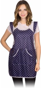 F-STYLON - Fartuch stylonowy zakładany przez głowę, kieszeń z przodu, 100 % poliester, - zielono-biały - UNI. 3