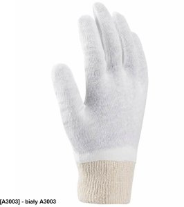 COREY - Rękawice bawełniane białe kosmetyczne  A3003 - min. 12 par 09 2