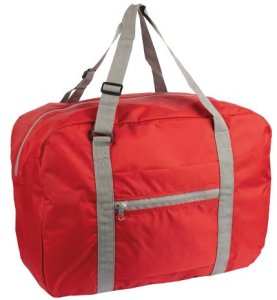 WEDO Gepäcktasche faltbar wasserabweisend, Nylon rot 1