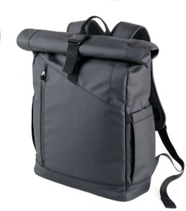 TROIKA Roll Top Rucksack TROIKA BLACK ROLL TOP 1