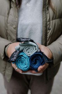 Rankšluostis PackTowl PT Personal Body Flow Print - Body - Žalia 13