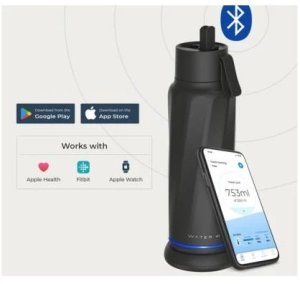 WaterH VITA FlipLid smart drinking bottle, 532 ml, black 3