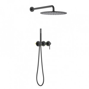 Concealed shower system BlueWater BOSTON BOS-ZKP.350, black matt 1