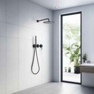 Concealed shower system BlueWater BOSTON BOS-ZKP.350, black matt 2