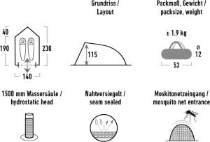 Śpiwór High Peak Frazer 200 niebieski 20095 7