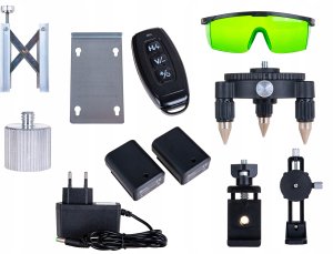 Laser krzyżowy 360° 4D + 2xAKU + walizka + akcesoria (4) 3