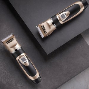 MOCNA Maszynka do strzyżenia PSÓW PSA zwierząt bezprzewodowa CICHA zestaw 8