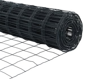 vidaXL Ogrodzenie Euro z 7 słupkami 1.4x10 m ze stali galwanizowanej szarej 3