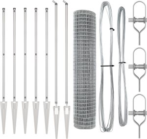 vidaXL Euro Fence z 7 palikami 1.6x10 m ze stali ocynkowanej 2