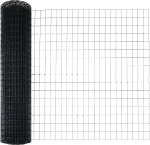 vidaXL Euro Ogrodzenie z 7 słupami z bruzdą 0.8x10 m Stal ocynkowana 2