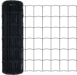 vidaXL Euro Fence z 13 flanszami 0.6x50 m stal ocynkowana 2