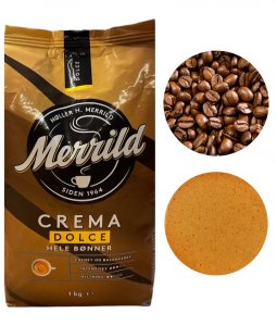 Merrild Crema Dolce kawa ziarnista 1kg 2