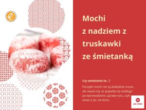 Mochi truskawkowe śmietanka podwójne nadzienie japońskie owocowe ciastka ryżowe z mąki kleistej 180g 3