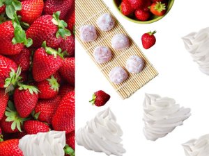 Mochi truskawkowe śmietanka podwójne nadzienie japońskie owocowe ciastka ryżowe z mąki kleistej 180g 4