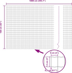 vidaXL vidaXL Euro Fence Zielone 1.6x10 m Stal 4