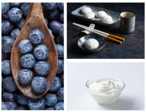 Mochi z podwójnym nadzieniem borówki i śmietanka double filling japońskie owocowe ciastka ryżowe180g 4