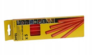 Hot glue sticks 11.2 mm x 200 mm, red, 5 pcs. 3