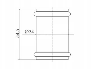 CONNECTOR WITH ORING WASHER FI 32MM CHRO 2