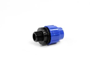 MALE ADAPTOR Ø32X11/4 PERLA BLUE 1