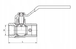 Diamond kurek kulowy z odpowietrznikiem, z dławikiem 3/4" ART.2980-20.Z ODPOW 5