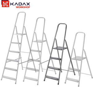 Drabina Stalowa 4 Stopniowa Domowa Drabinka Składana Stopnie Solidna 125kg 13