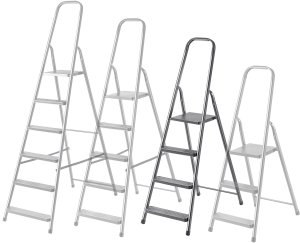 Drabina Stalowa 4 Stopniowa Domowa Drabinka Składana Stopnie Solidna 125kg 14
