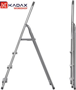 Drabina Stalowa 4 Stopniowa Domowa Drabinka Składana Stopnie Solidna 125kg 16