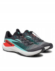 Buty trailowe Salomon Genesis - black/green/cherry 1