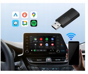 Bezprzewodowy Adapter Mini USB 2w1 TB NANO do Apple CarPlay / Android Auto 3